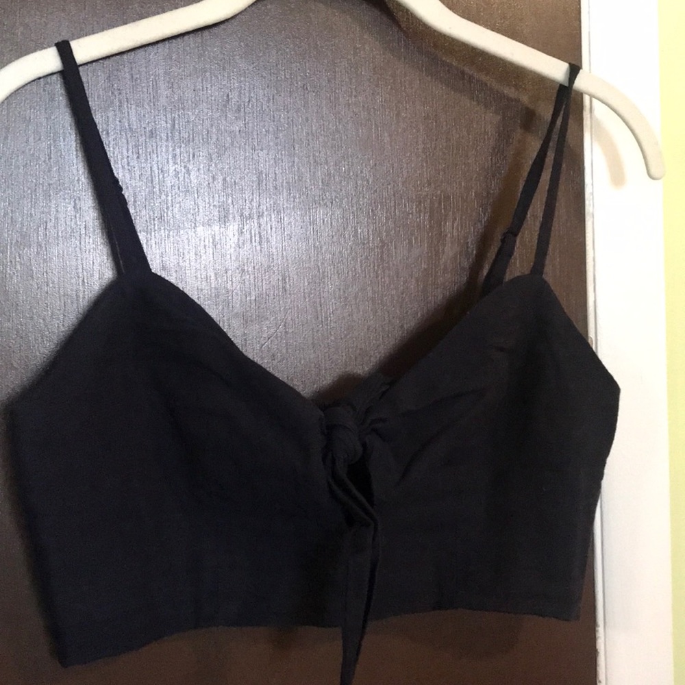 Urban Outfitters Crop Tank navy blue